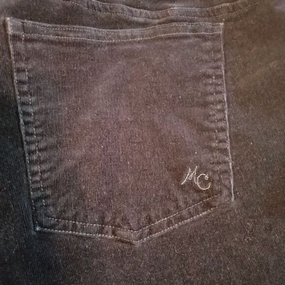 Modcloth Women's Navy Stretch Tapered Leg Corduroy Pants 1X Comfy Dress Casual - Picture 6 of 9